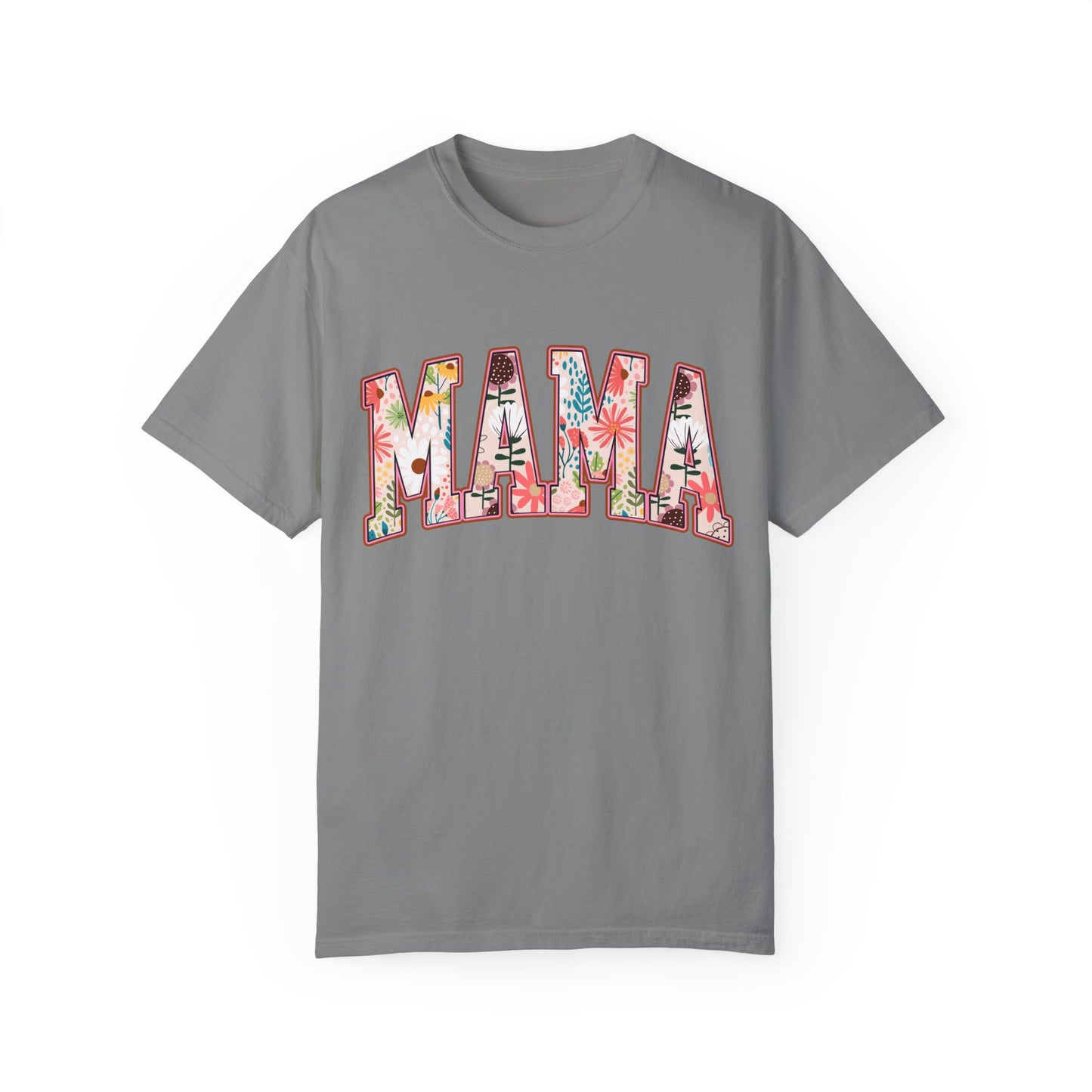 Mama Floral Unisex Garment-Dyed T-shirt