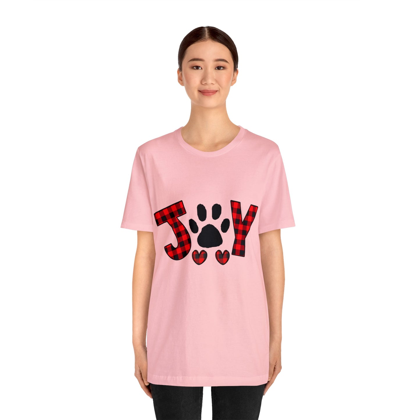 Joy Paw Print Unisex Jersey Short Sleeve Tee