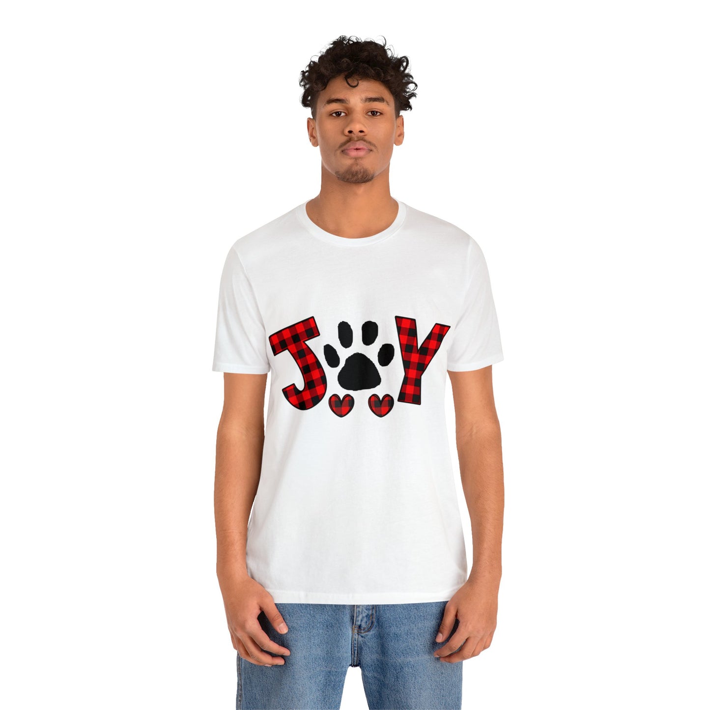 Joy Paw Print Unisex Jersey Short Sleeve Tee