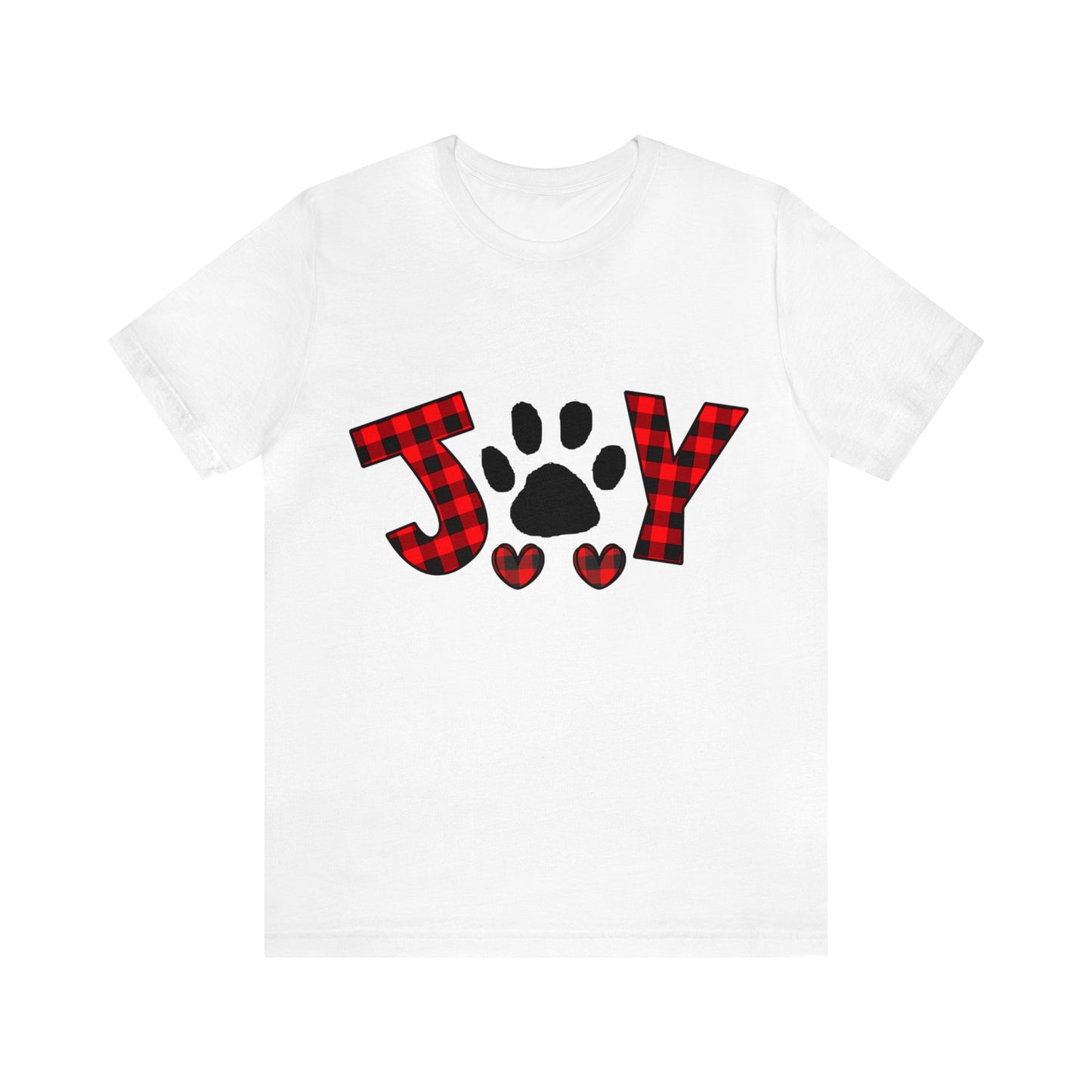 Joy Paw Print Unisex Jersey Short Sleeve Tee