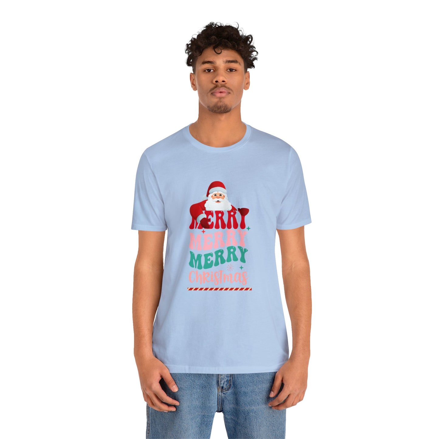 Merry Merry Christmas Unisex Jersey Short Sleeve Tee