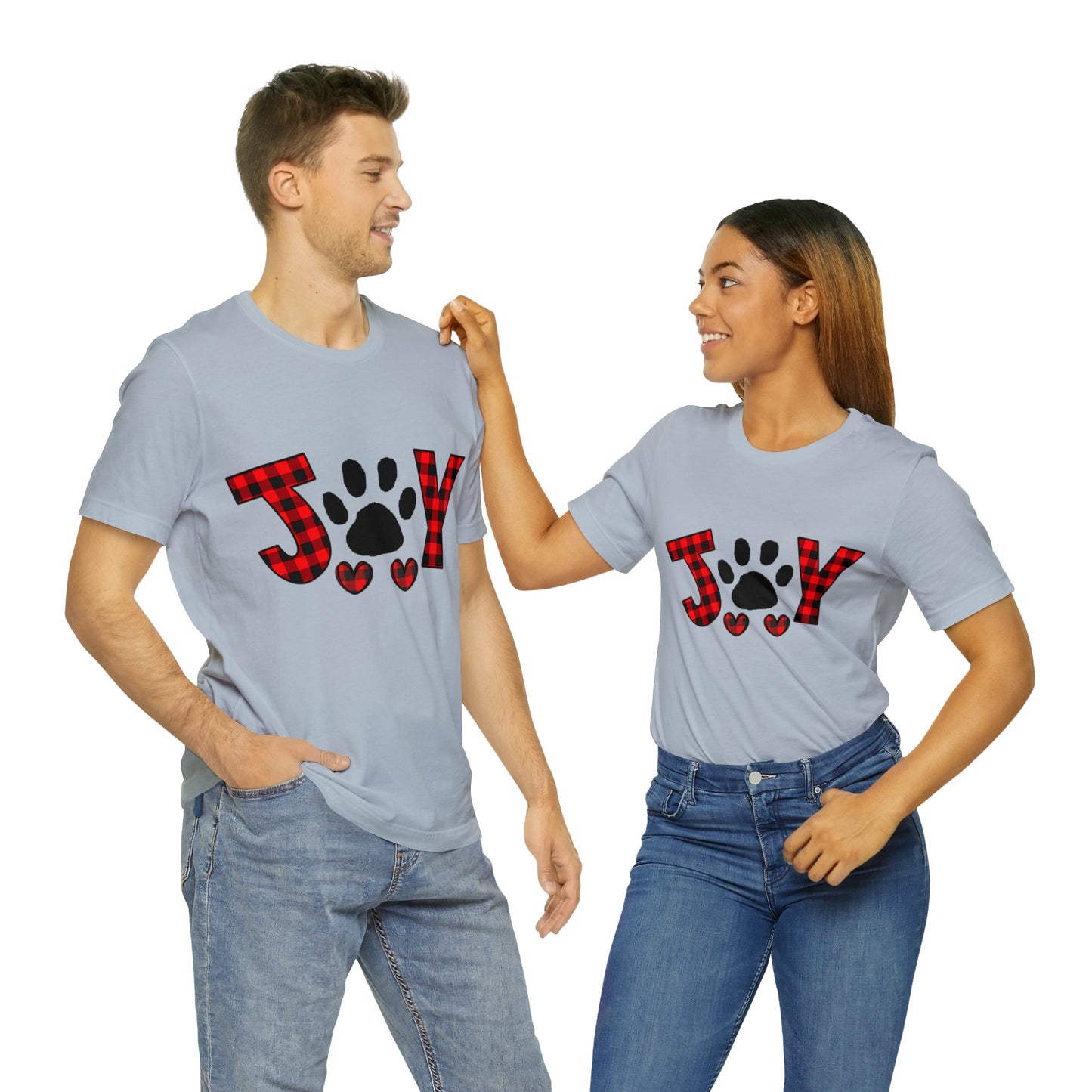 Joy Paw Print Unisex Jersey Short Sleeve Tee