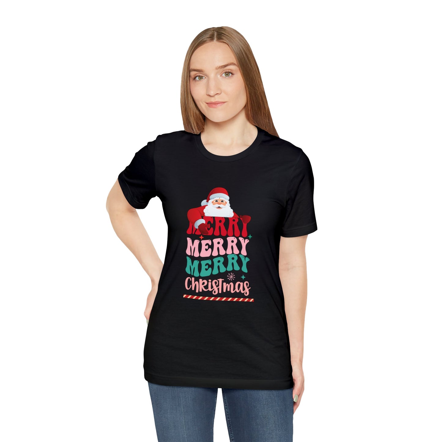 Merry Merry Christmas Unisex Jersey Short Sleeve Tee