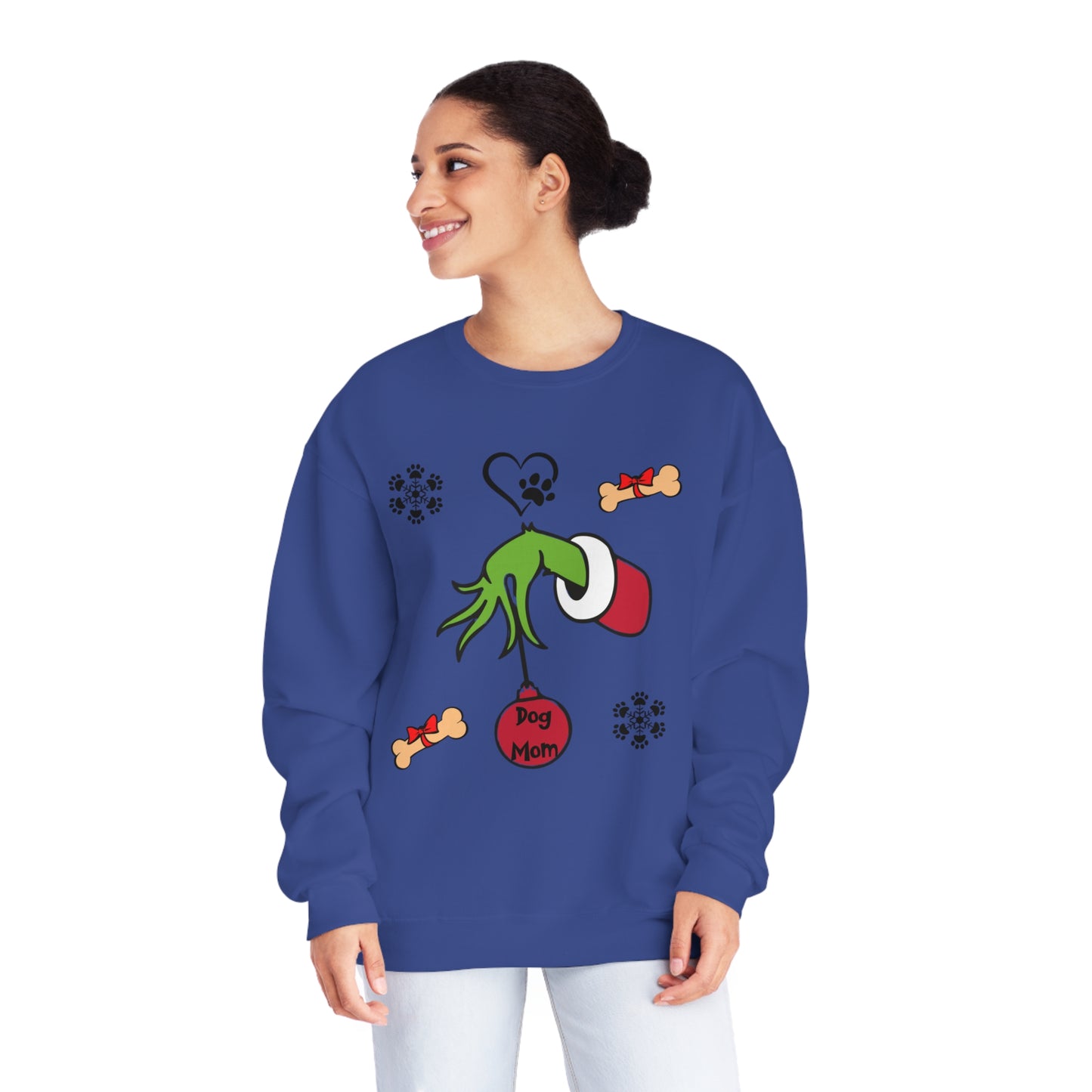 Grinch Dog Mom Unisex NuBlend® Crewneck Sweatshirt