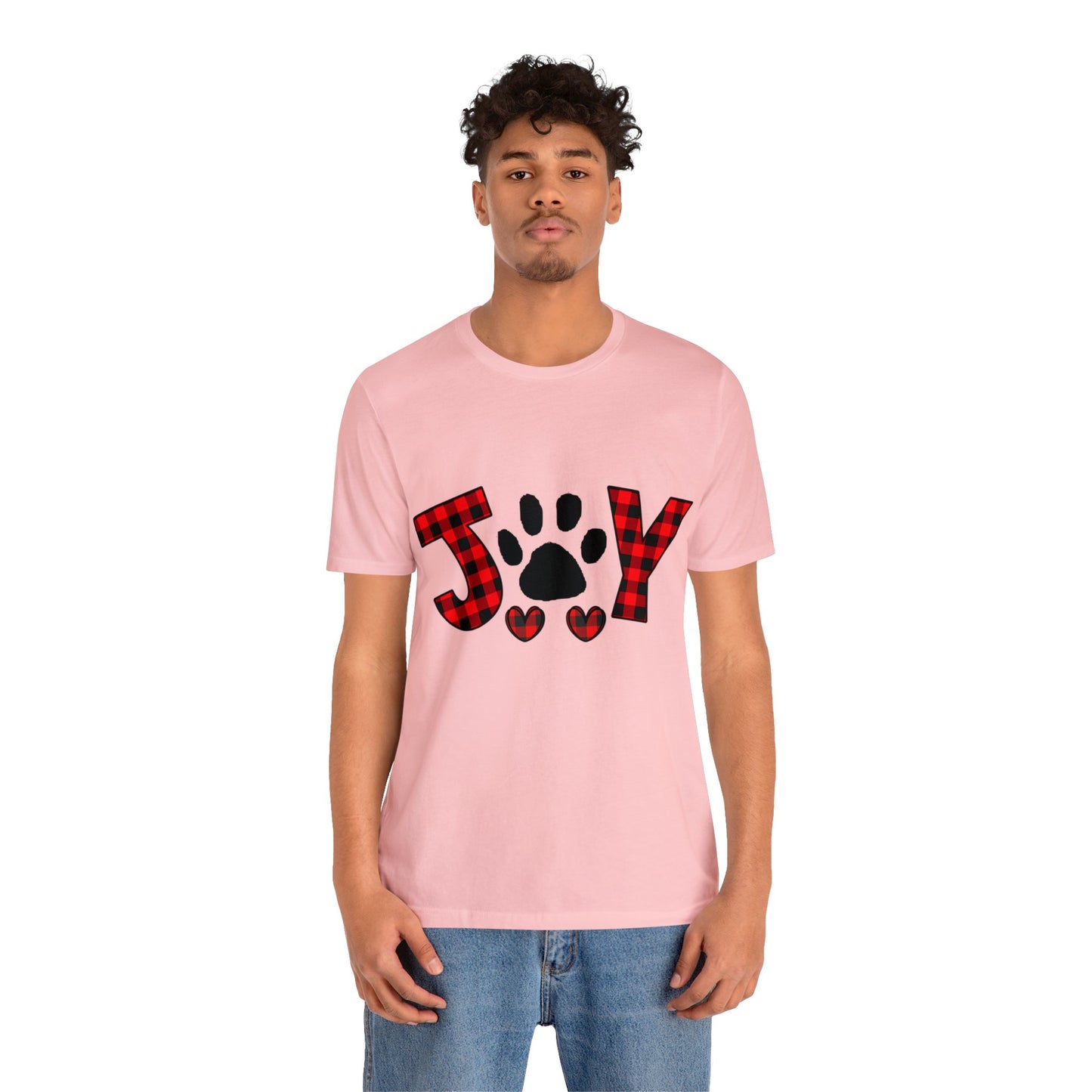Joy Paw Print Unisex Jersey Short Sleeve Tee
