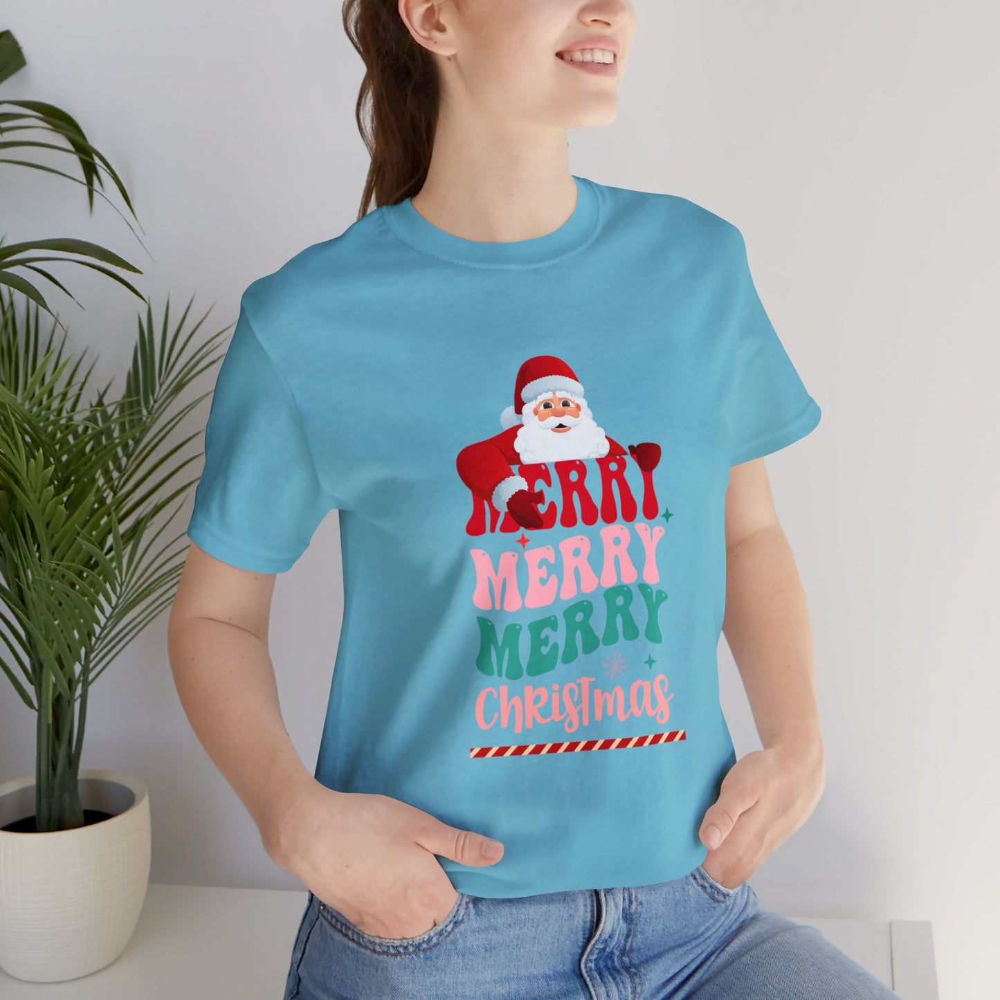 Merry Merry Christmas Unisex Jersey Short Sleeve Tee