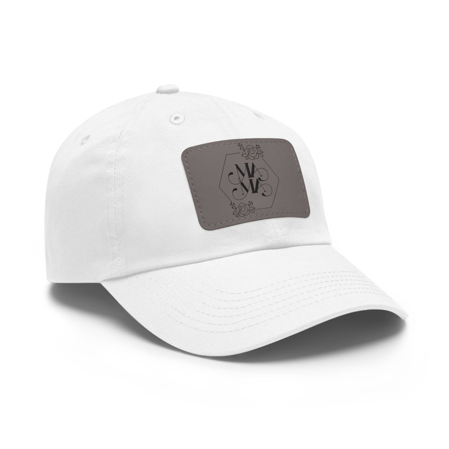 Mama Hat with Leather Patch (Rectangle)