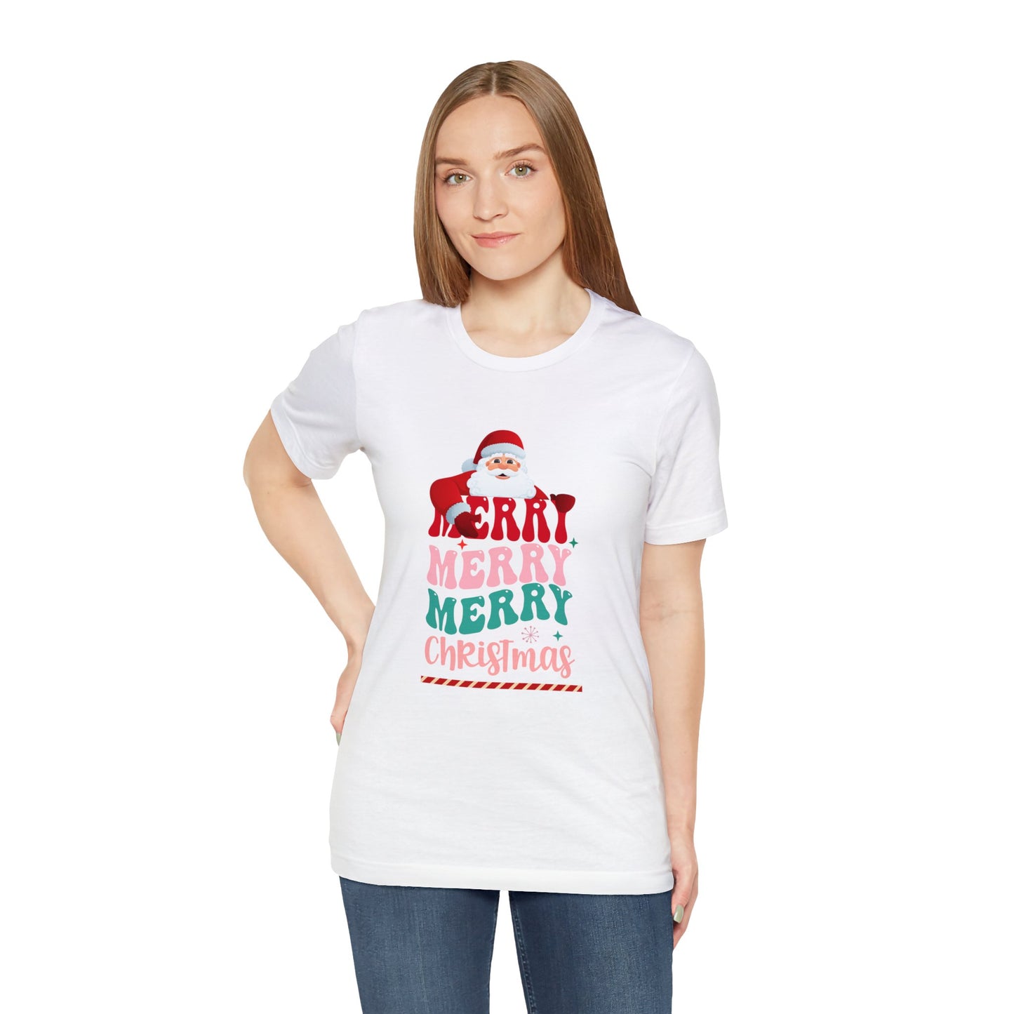 Merry Merry Christmas Unisex Jersey Short Sleeve Tee