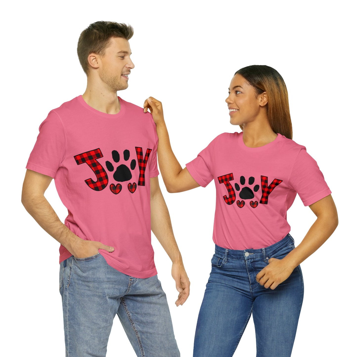 Joy Paw Print Unisex Jersey Short Sleeve Tee