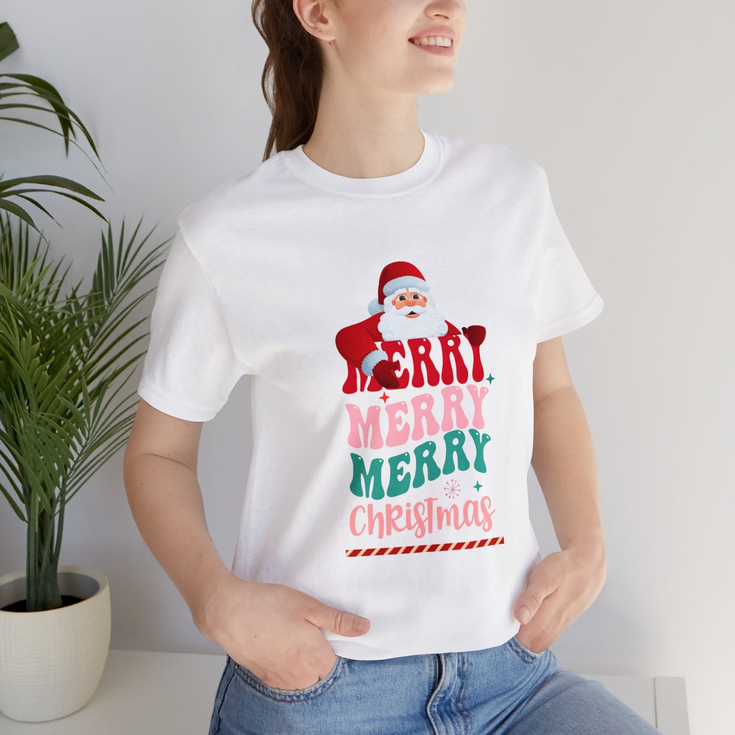 Merry Merry Christmas Unisex Jersey Short Sleeve Tee