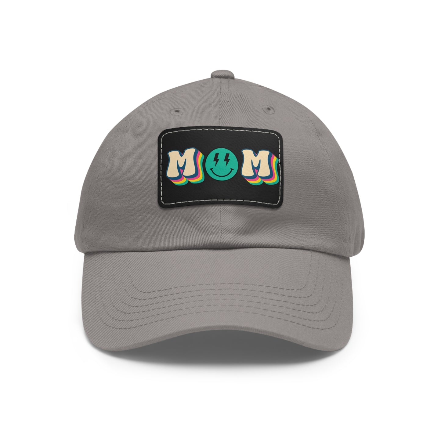 Mom Hat with Leather Patch (Rectangle)