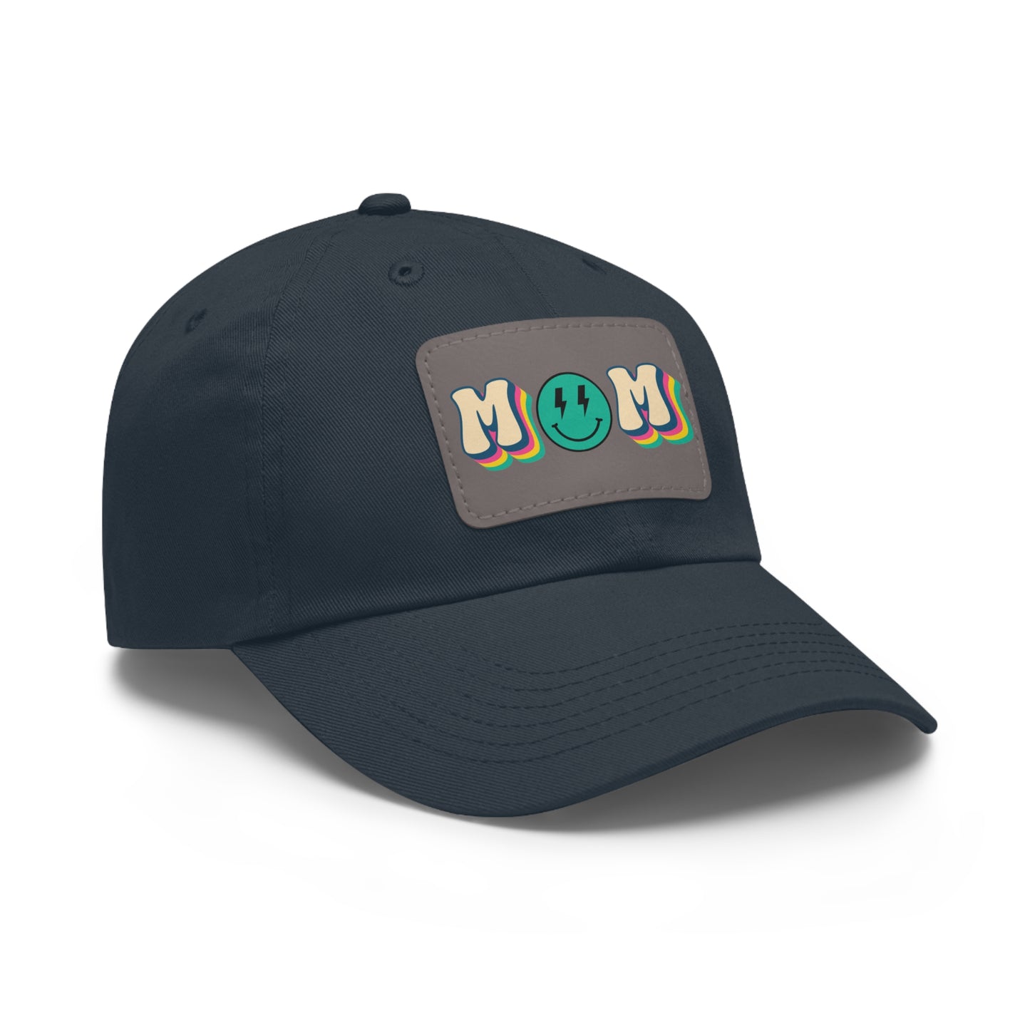 Mom Hat with Leather Patch (Rectangle)