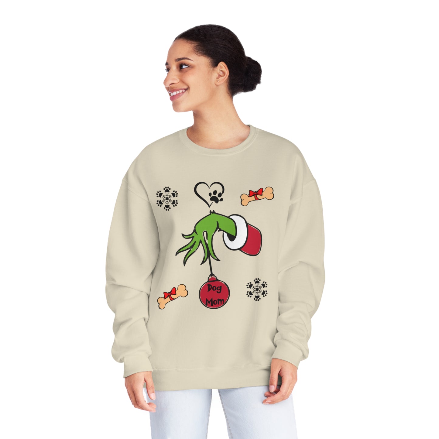 Grinch Dog Mom Unisex NuBlend® Crewneck Sweatshirt