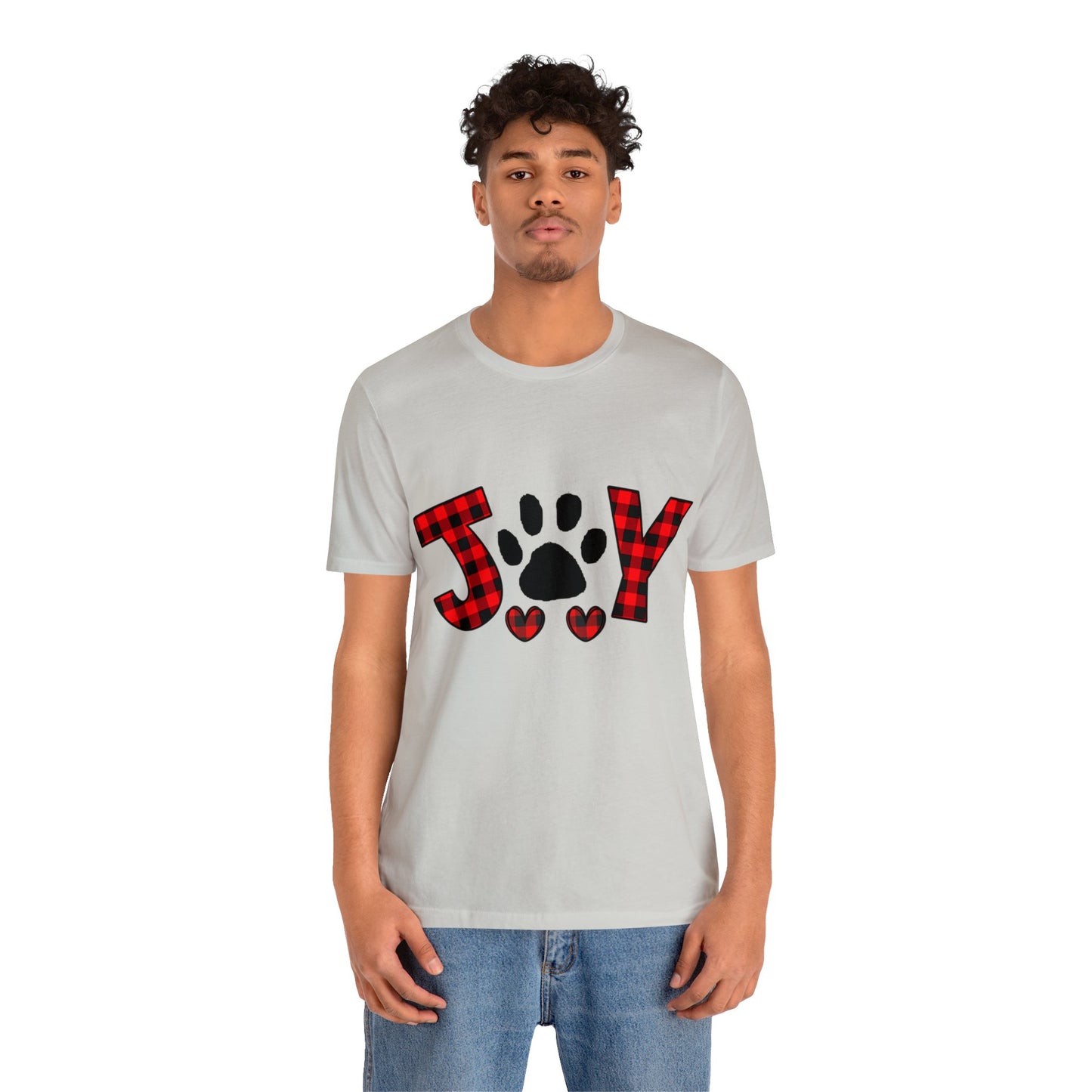 Joy Paw Print Unisex Jersey Short Sleeve Tee