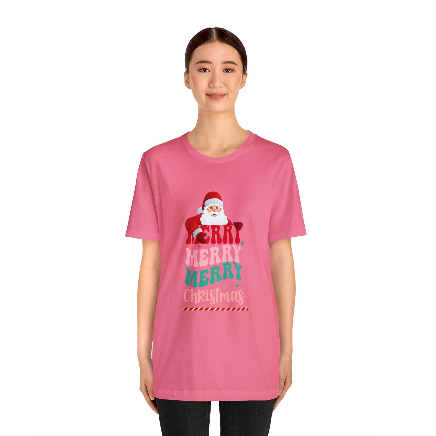 Merry Merry Christmas Unisex Jersey Short Sleeve Tee