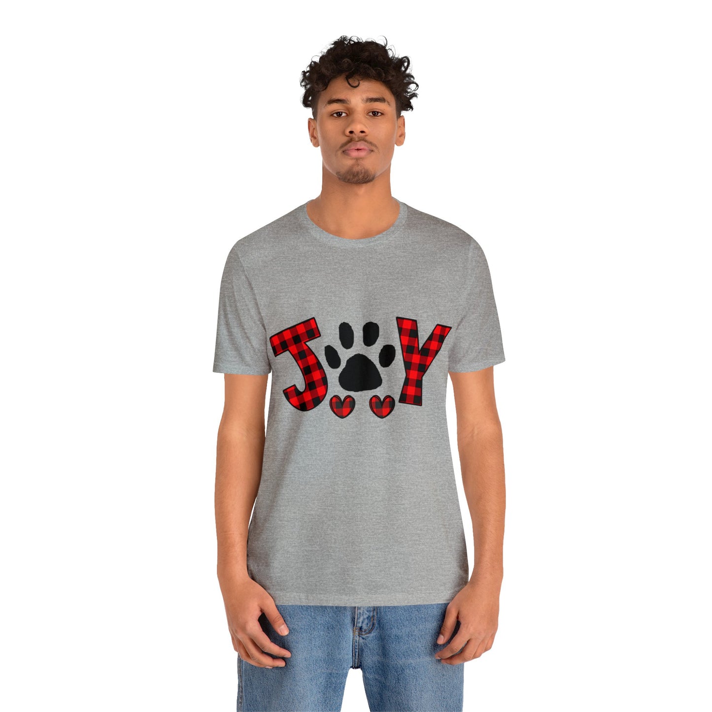 Joy Paw Print Unisex Jersey Short Sleeve Tee