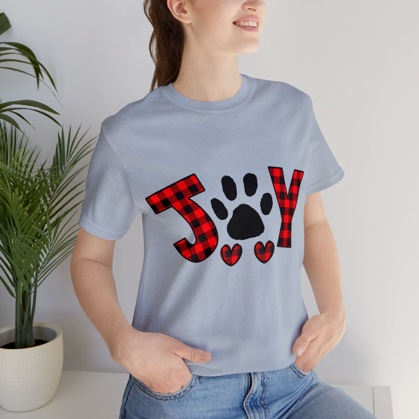 Joy Paw Print Unisex Jersey Short Sleeve Tee