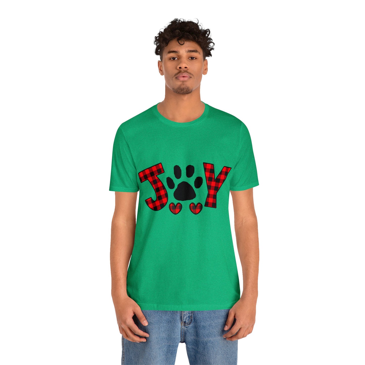 Joy Paw Print Unisex Jersey Short Sleeve Tee