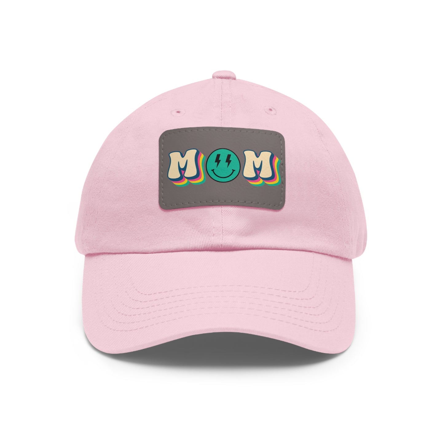 Mom Hat with Leather Patch (Rectangle)