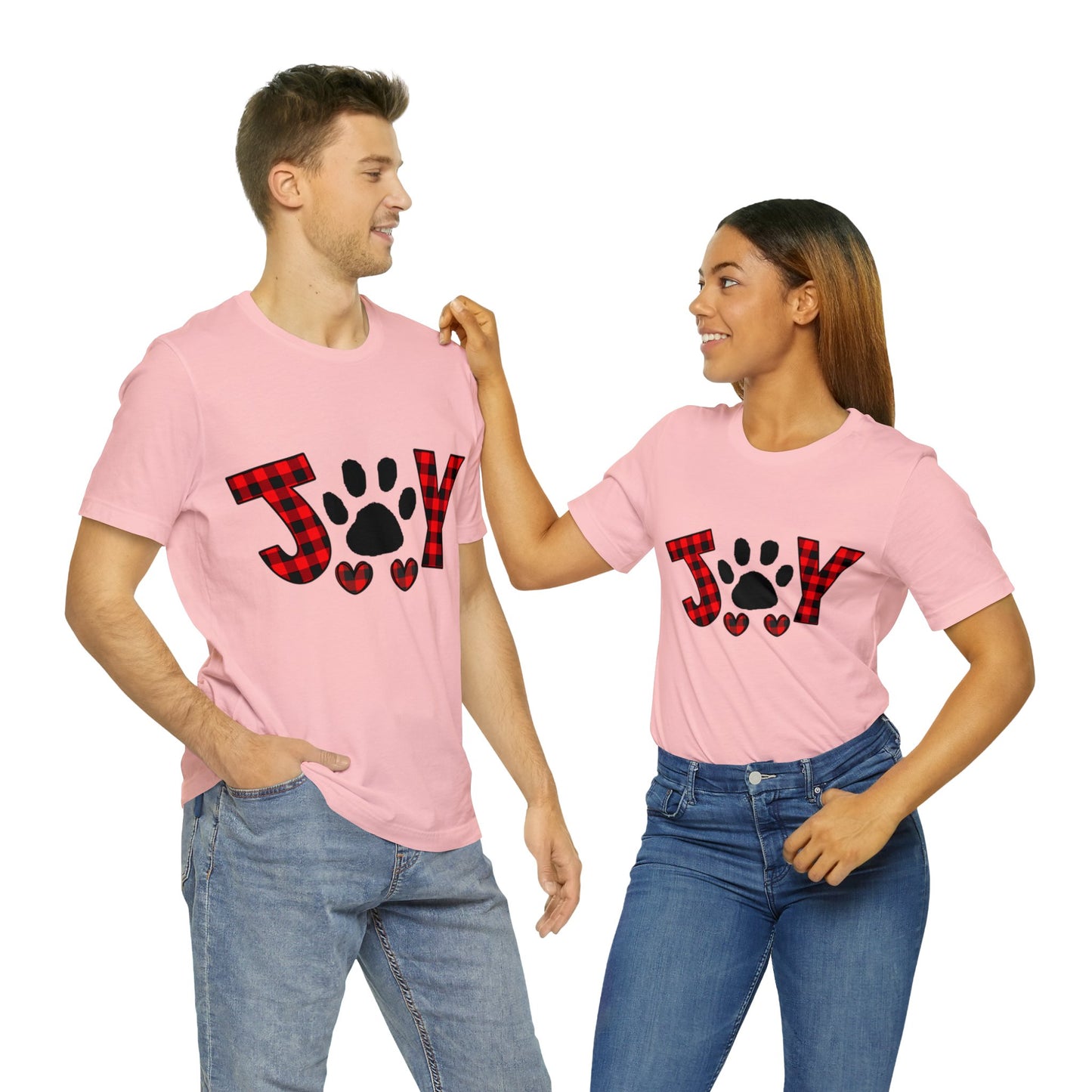 Joy Paw Print Unisex Jersey Short Sleeve Tee