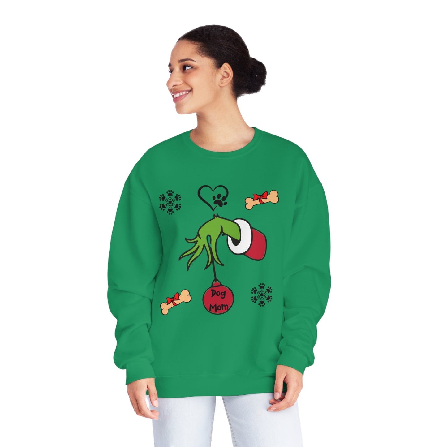 Grinch Dog Mom Unisex NuBlend® Crewneck Sweatshirt