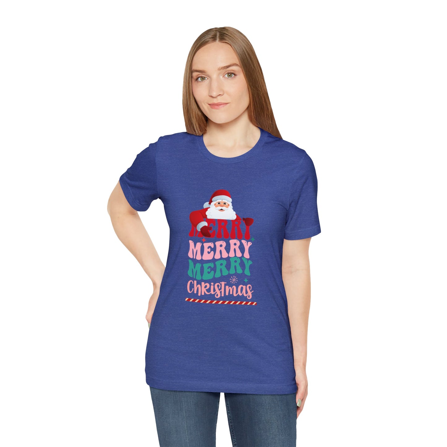 Merry Merry Christmas Unisex Jersey Short Sleeve Tee
