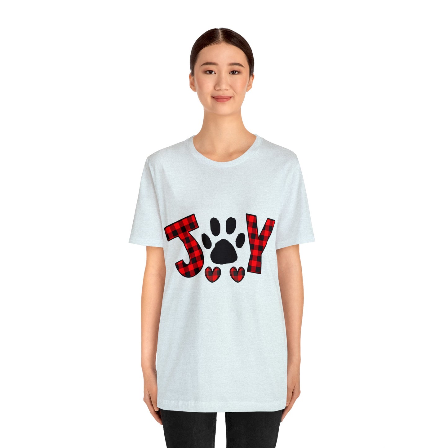 Joy Paw Print Unisex Jersey Short Sleeve Tee