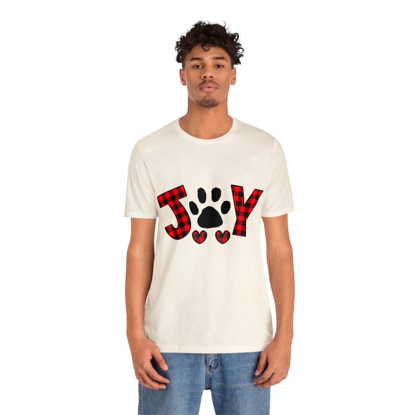 Joy Paw Print Unisex Jersey Short Sleeve Tee