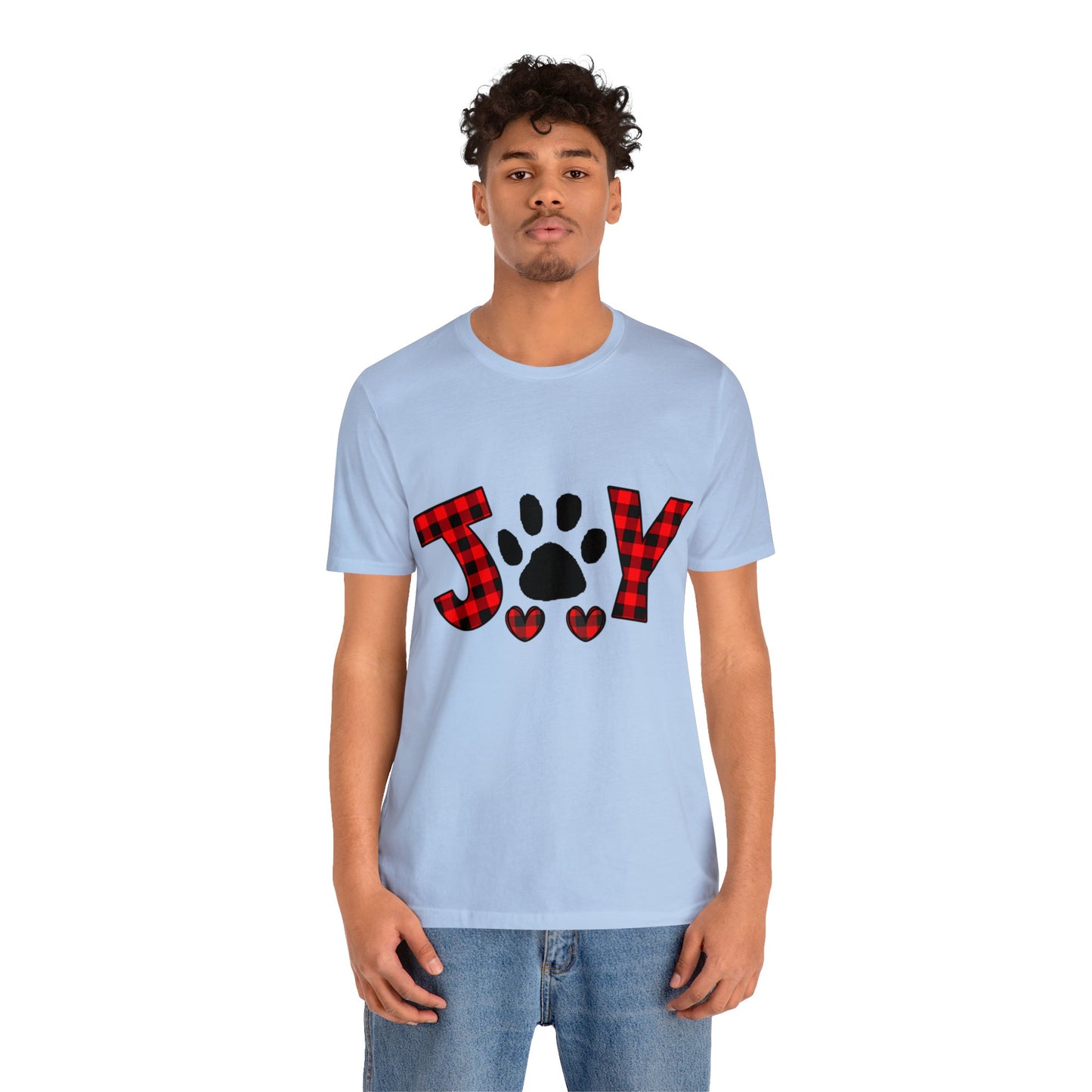 Joy Paw Print Unisex Jersey Short Sleeve Tee