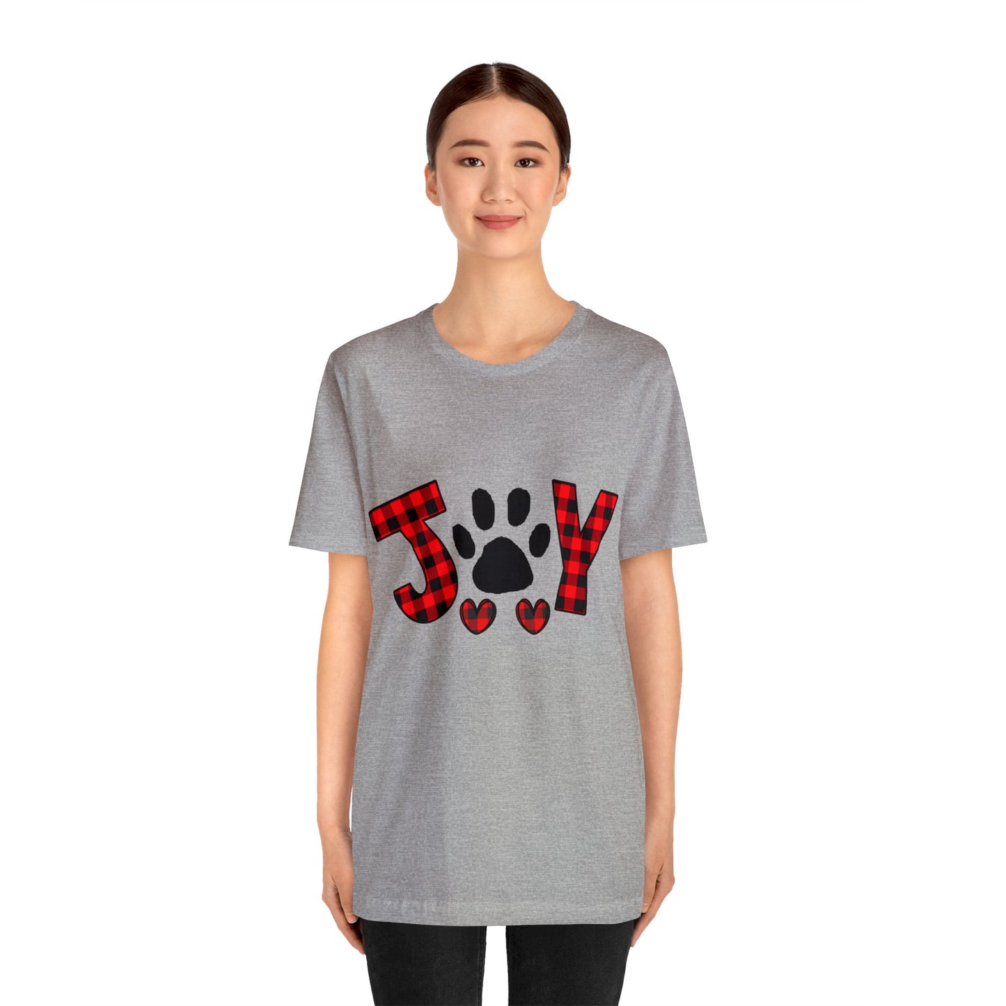 Joy Paw Print Unisex Jersey Short Sleeve Tee