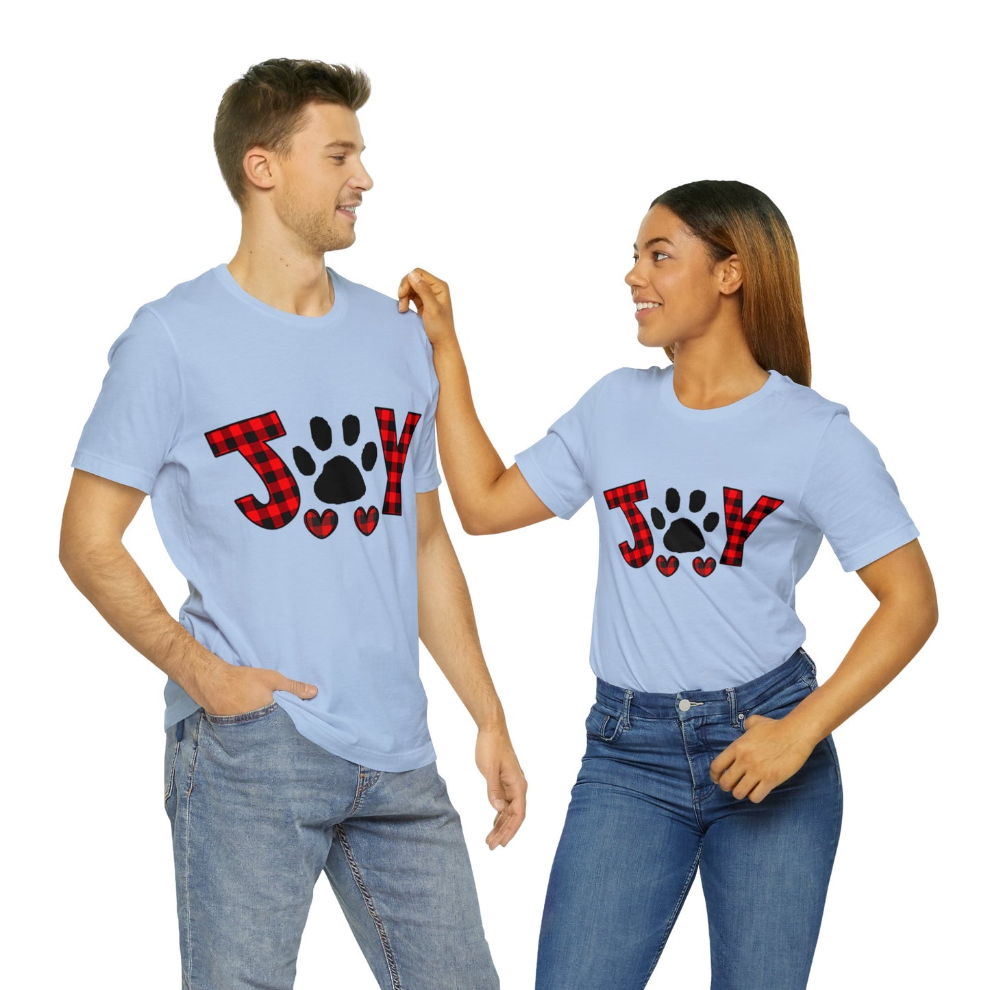 Joy Paw Print Unisex Jersey Short Sleeve Tee