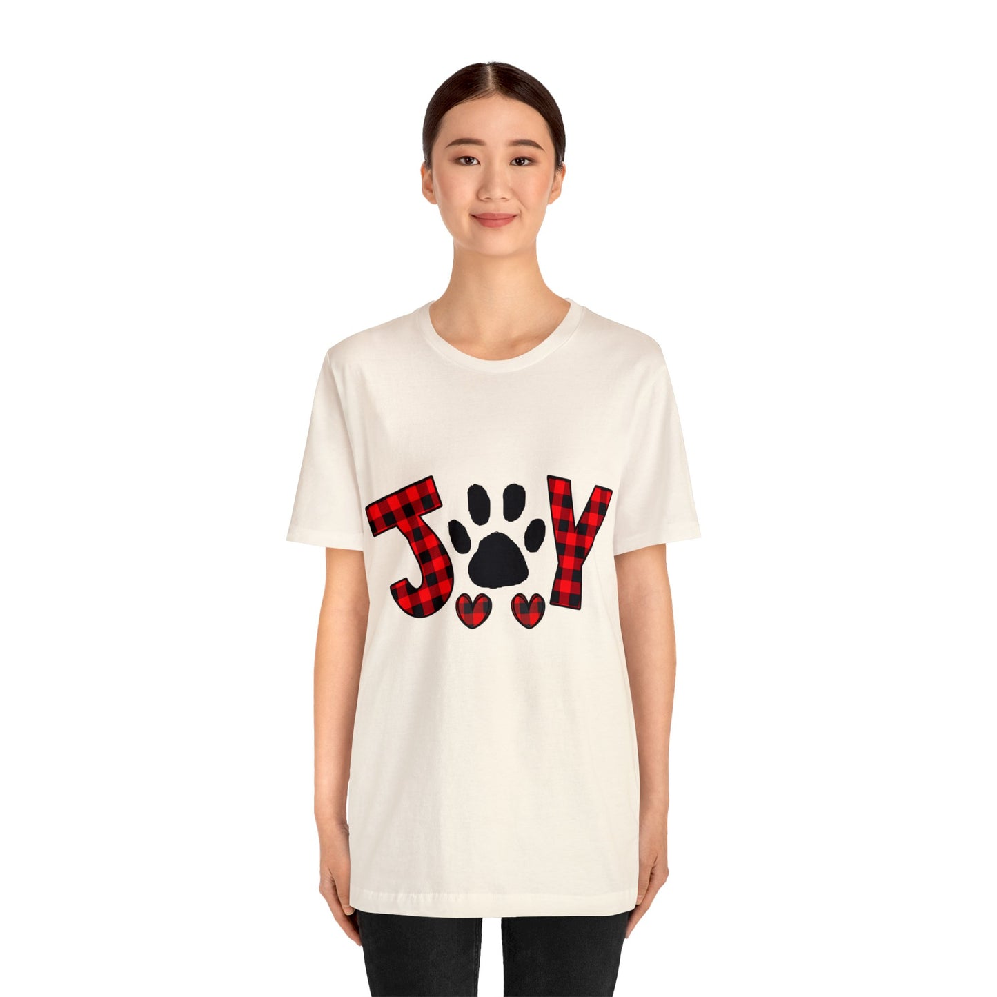 Joy Paw Print Unisex Jersey Short Sleeve Tee