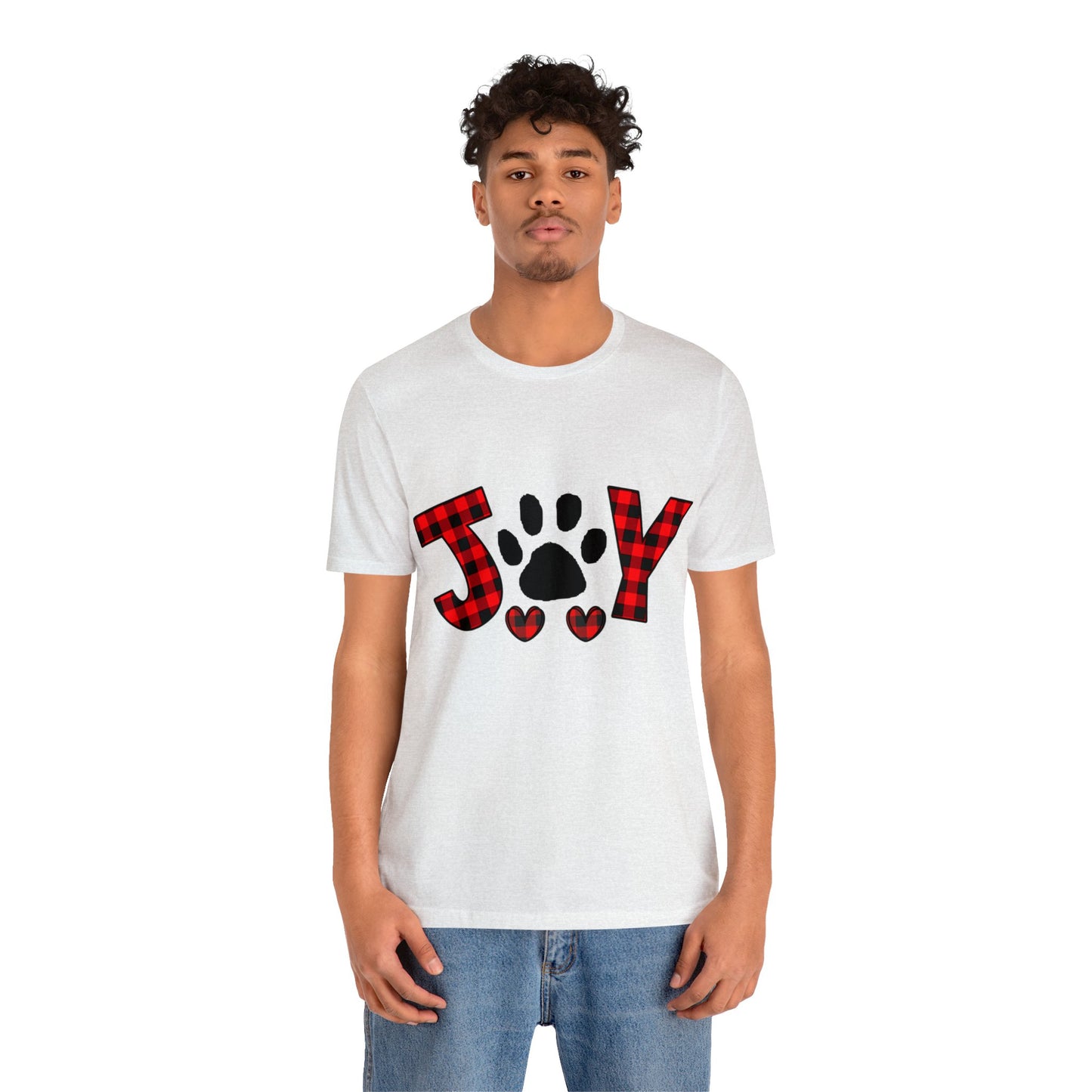 Joy Paw Print Unisex Jersey Short Sleeve Tee