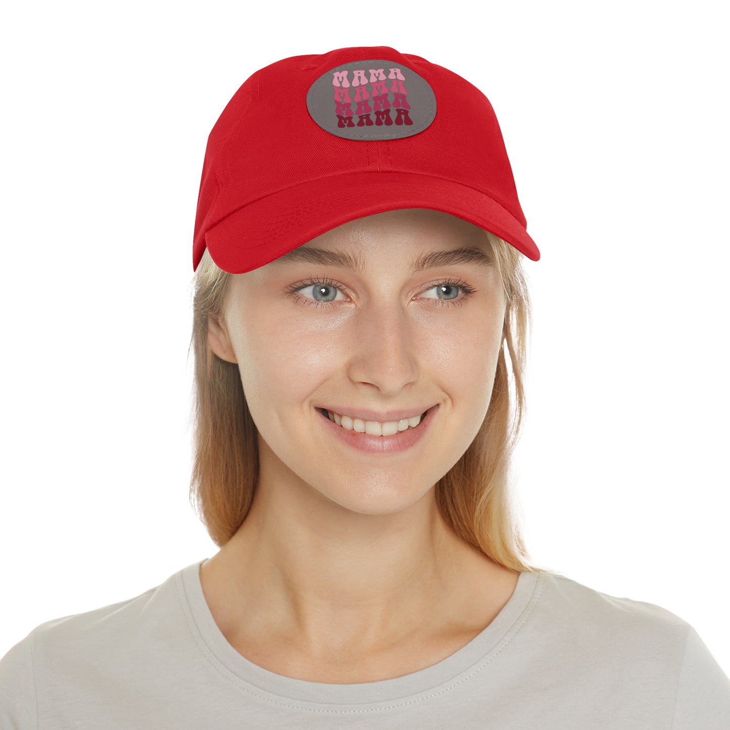 Mama Hat with Leather Patch (Round)