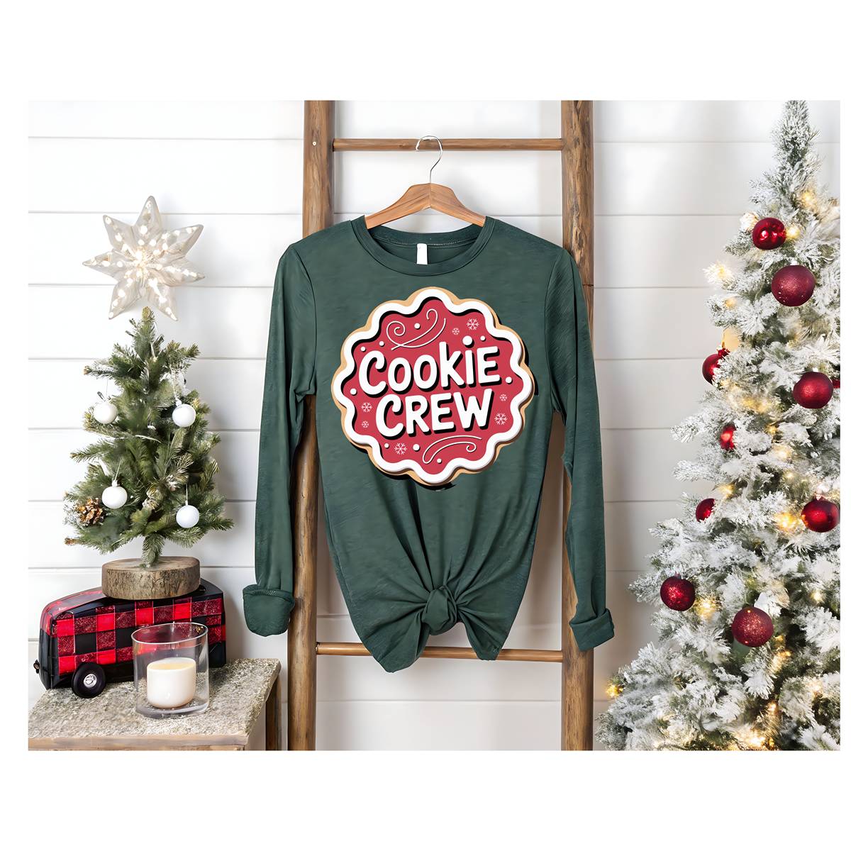 Cookie Crew Long Sleeve Tee — Cute Holiday Baking Shirt