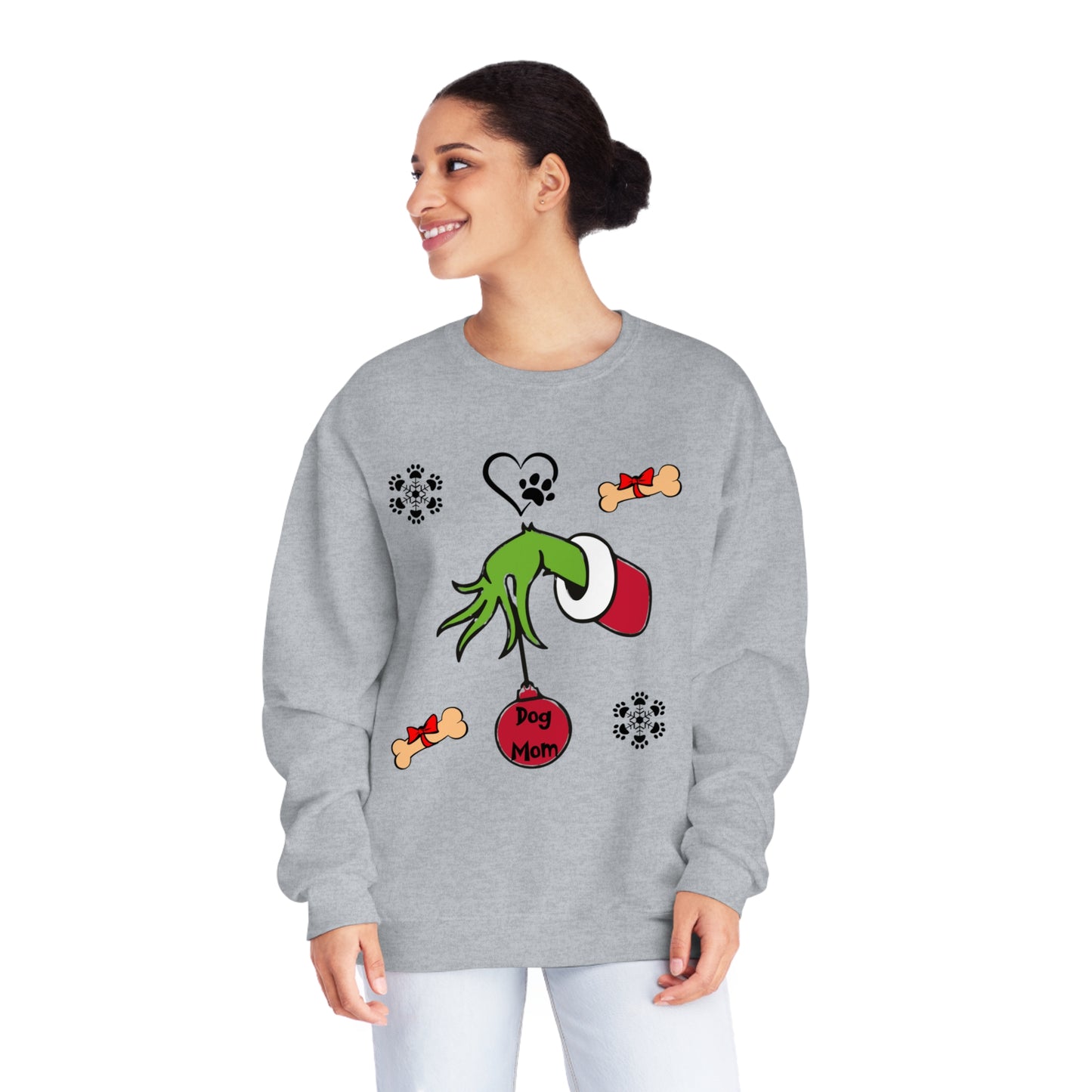 Grinch Dog Mom Unisex NuBlend® Crewneck Sweatshirt