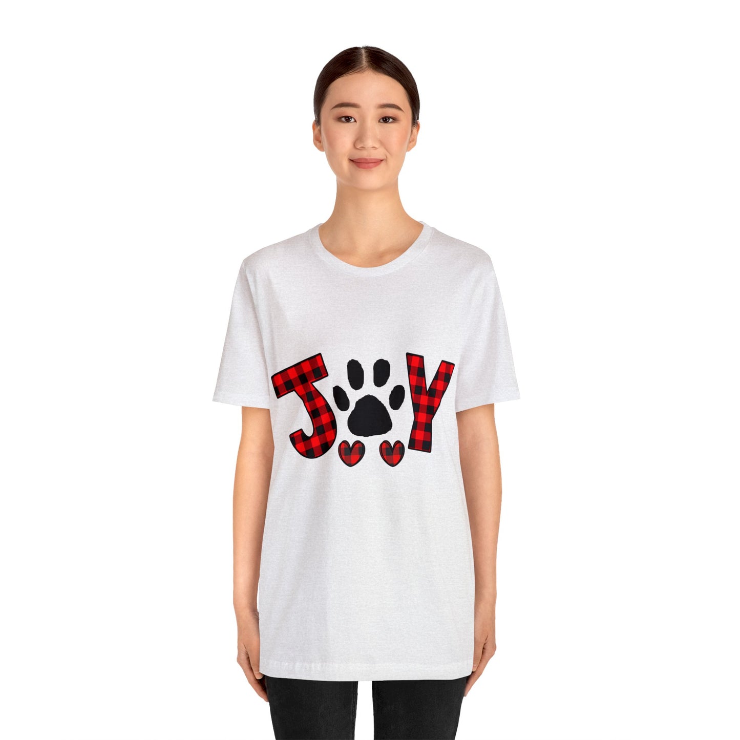 Joy Paw Print Unisex Jersey Short Sleeve Tee