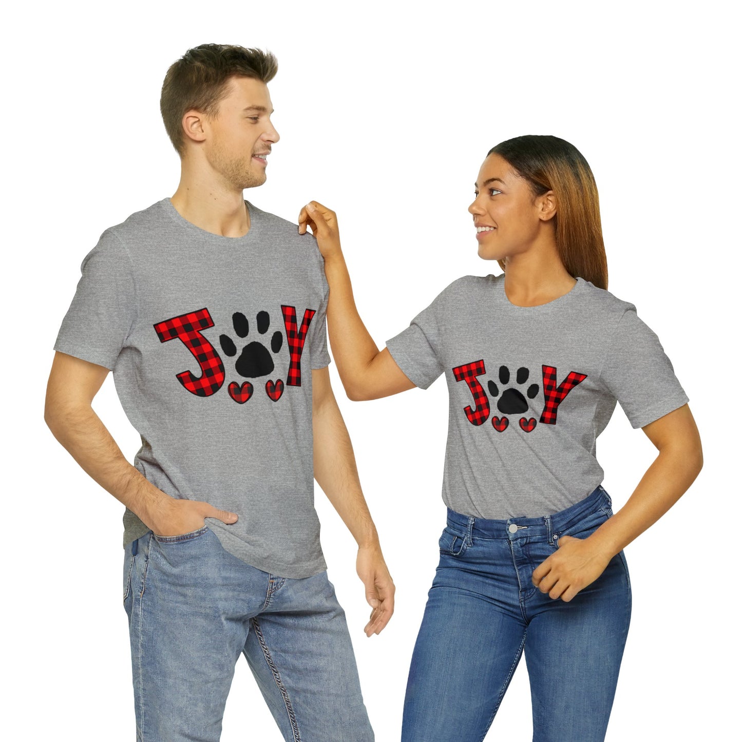Joy Paw Print Unisex Jersey Short Sleeve Tee