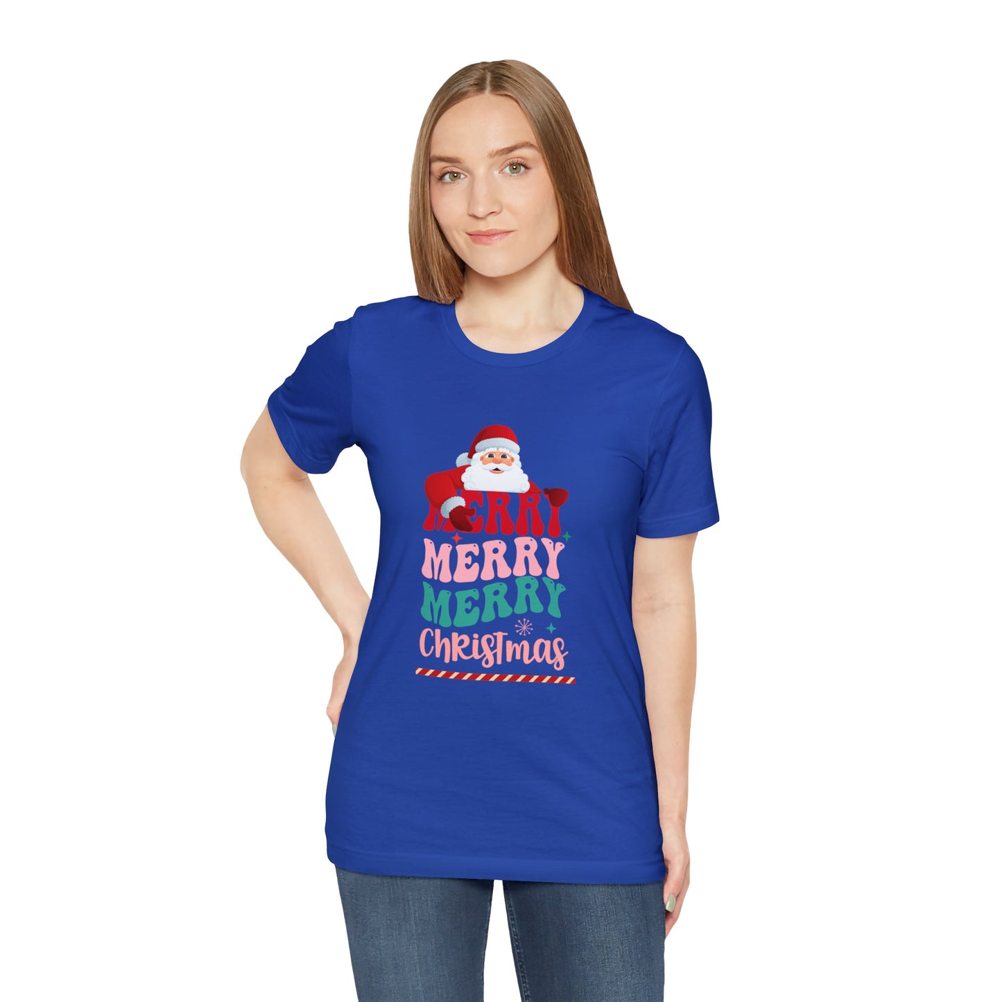 Merry Merry Christmas Unisex Jersey Short Sleeve Tee