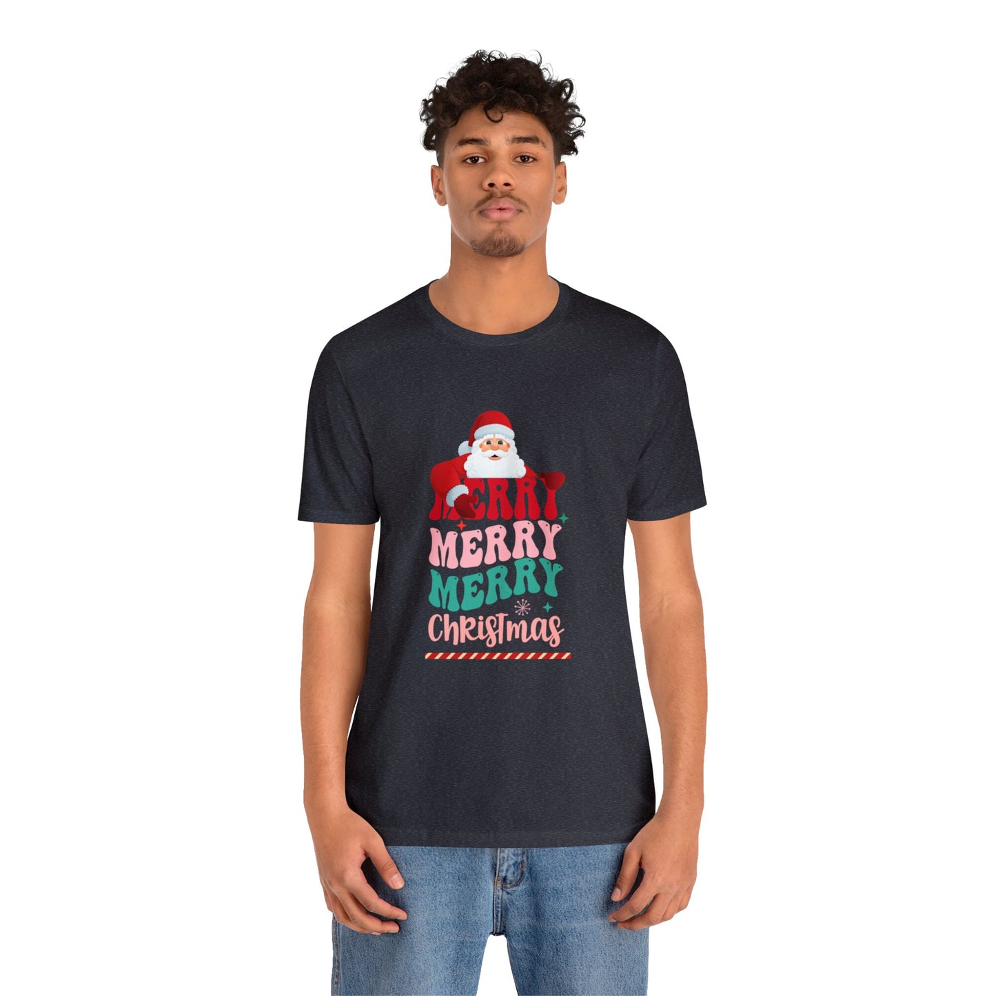 Merry Merry Christmas Unisex Jersey Short Sleeve Tee