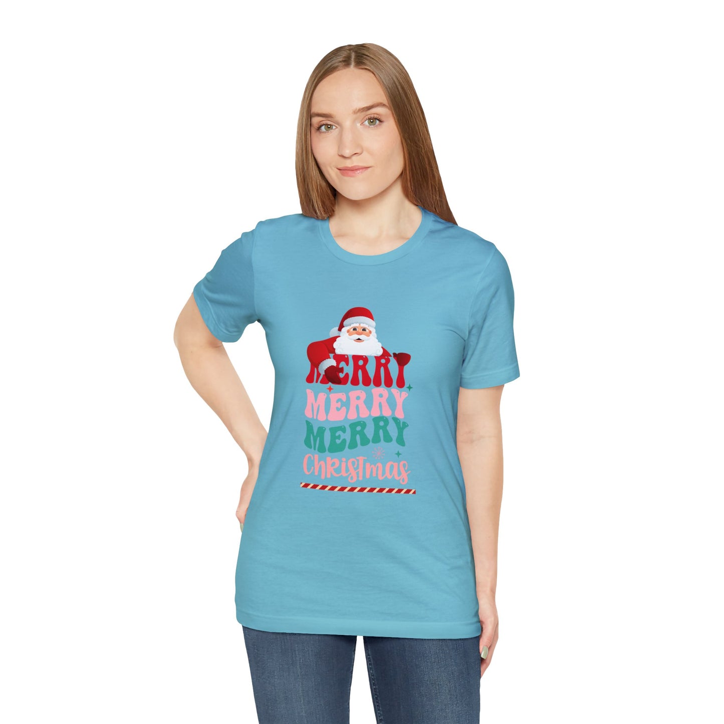 Merry Merry Christmas Unisex Jersey Short Sleeve Tee