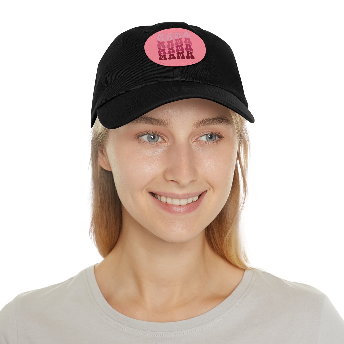 Mama Hat with Leather Patch (Round)