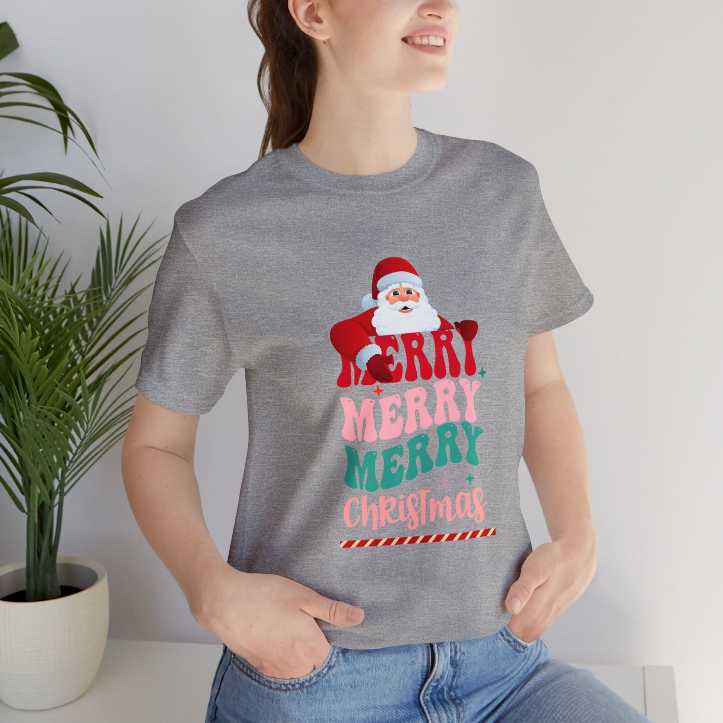 Merry Merry Christmas Unisex Jersey Short Sleeve Tee