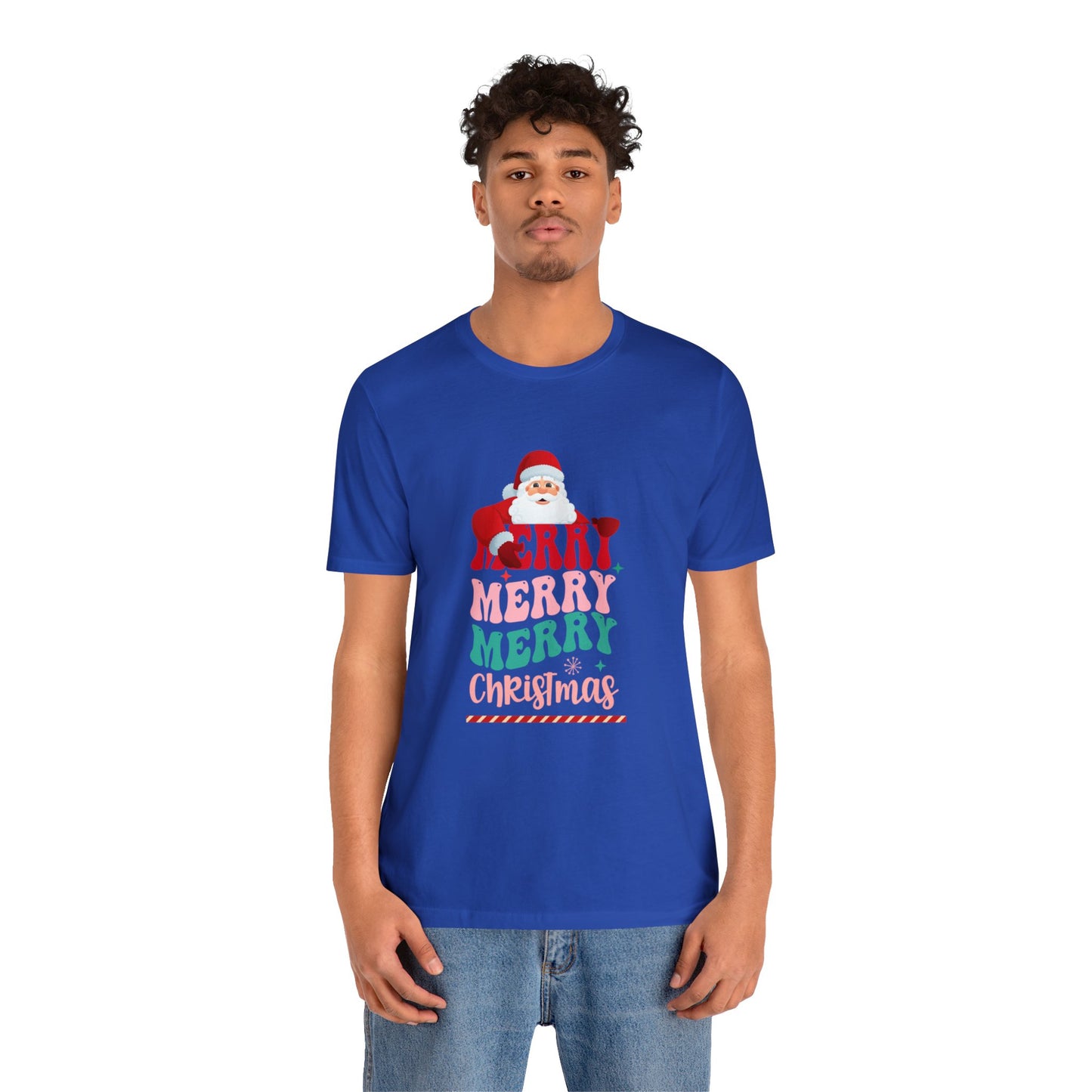 Merry Merry Christmas Unisex Jersey Short Sleeve Tee