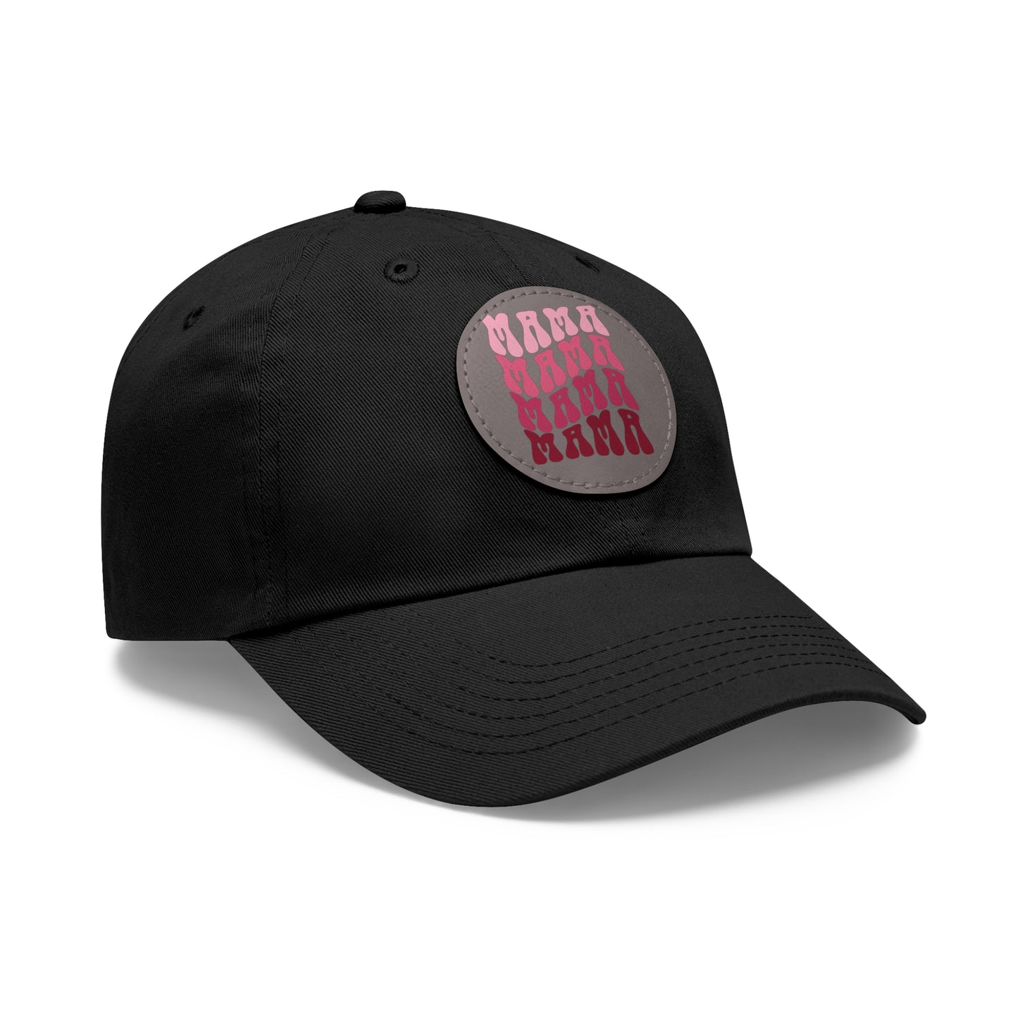 Mama Hat with Leather Patch (Round)