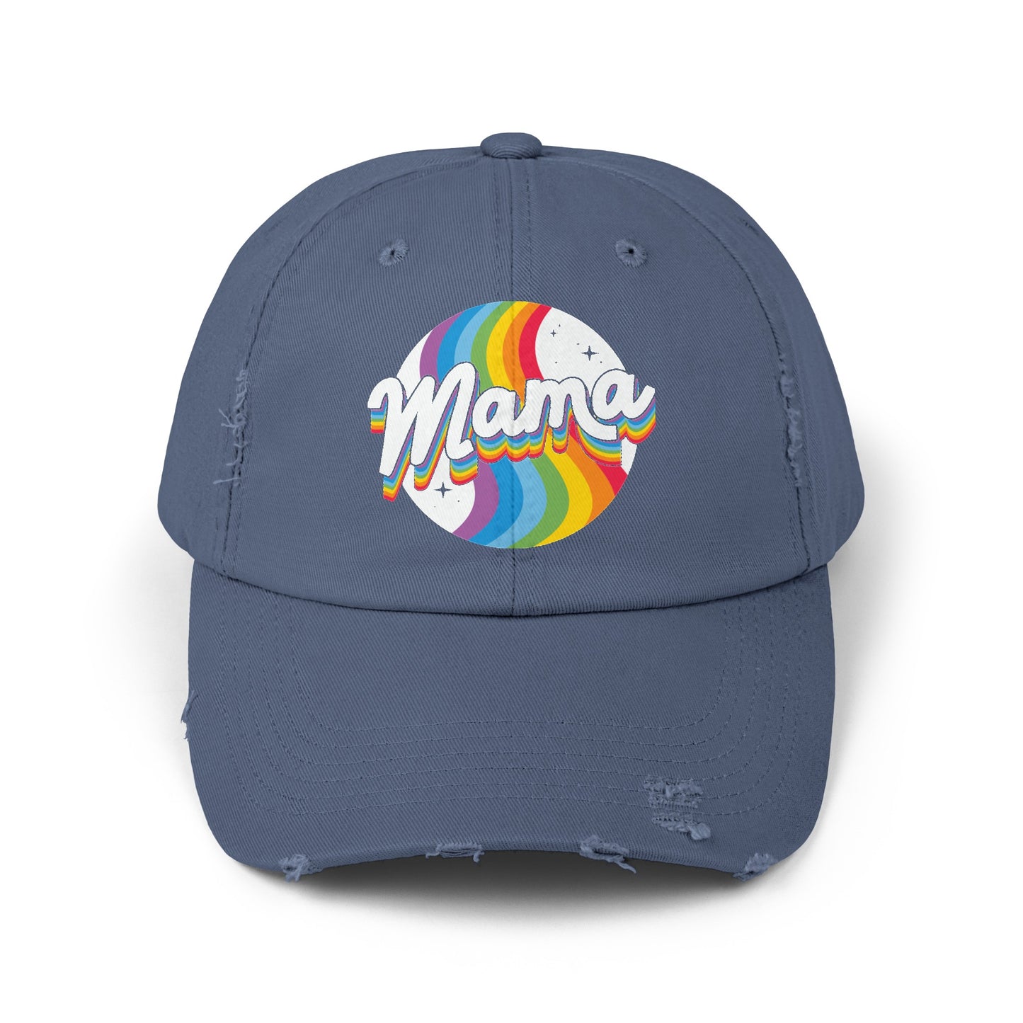 Mama Galaxy Unisex Distressed Cap