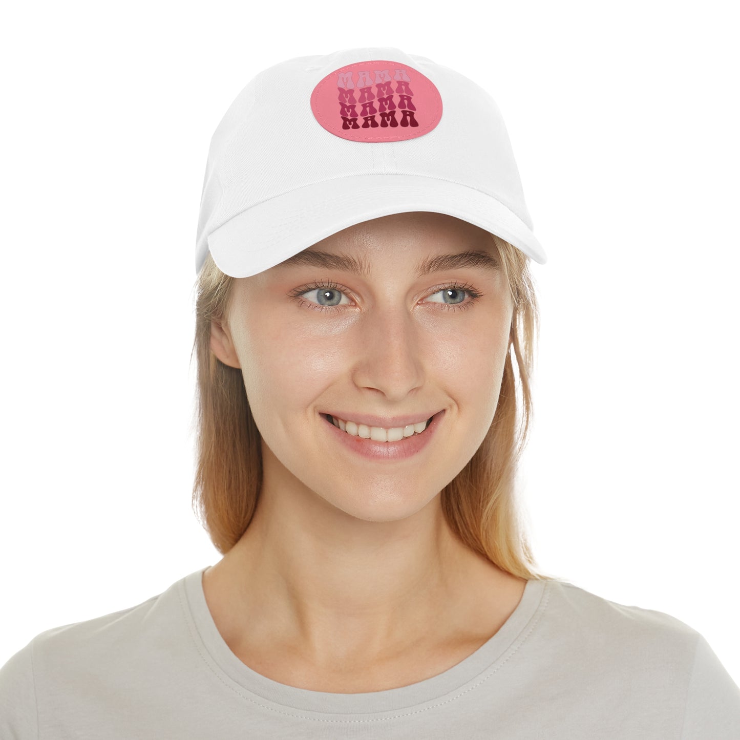 Mama Hat with Leather Patch (Round)