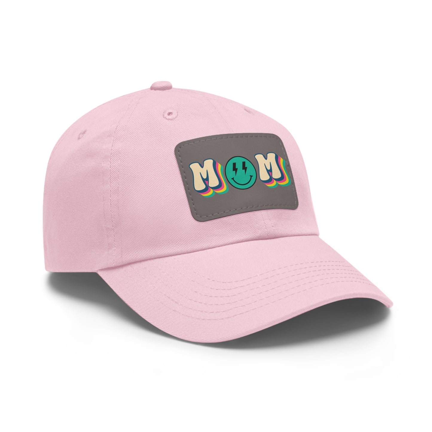 Mom Hat with Leather Patch (Rectangle)