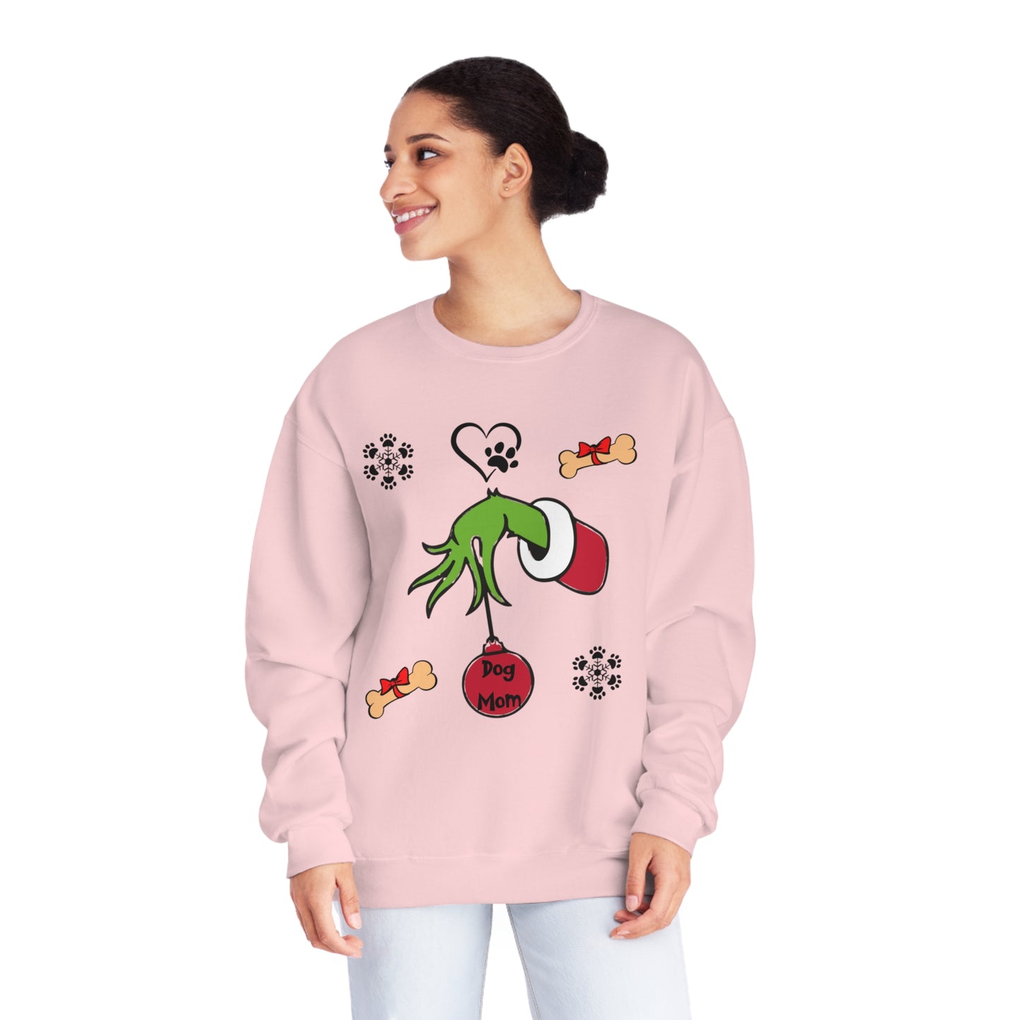 Grinch Dog Mom Unisex NuBlend® Crewneck Sweatshirt