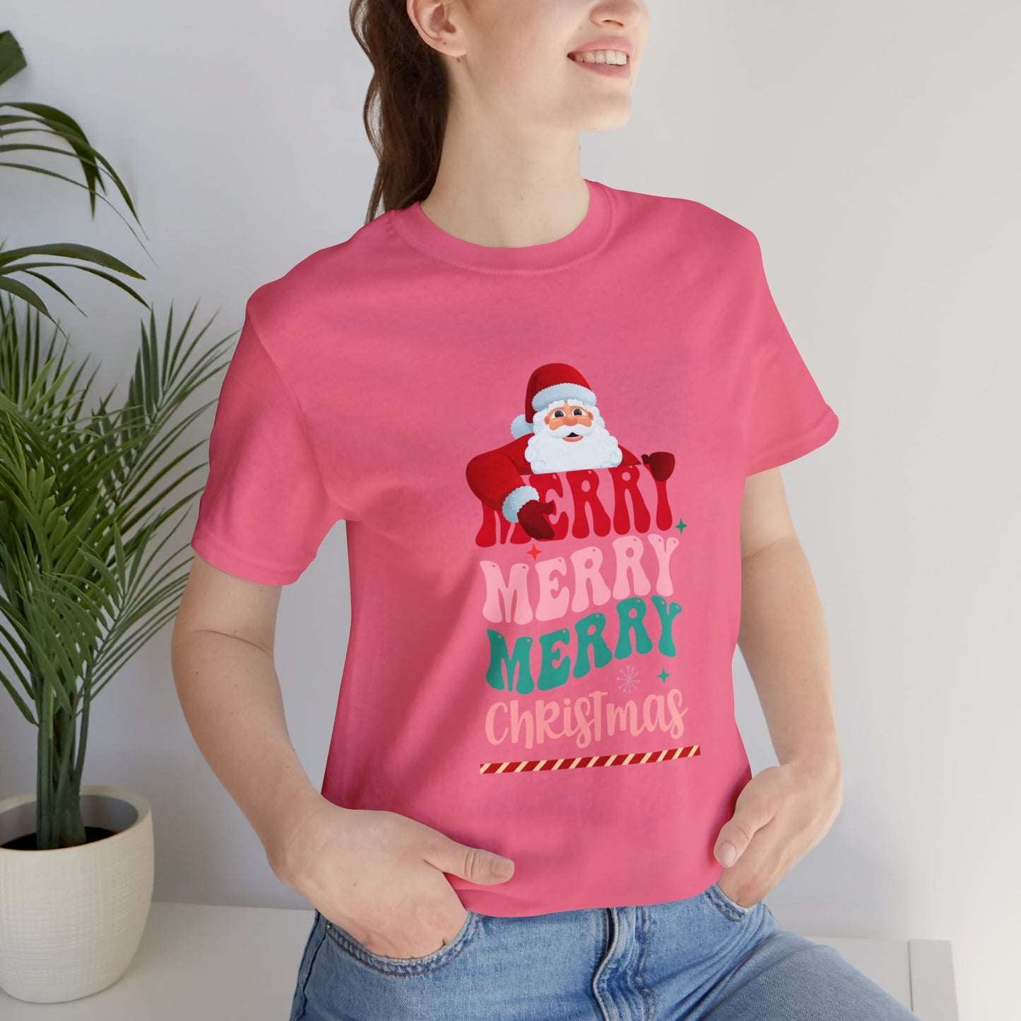 Merry Merry Christmas Unisex Jersey Short Sleeve Tee